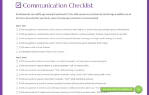 FREE Communication Checklist